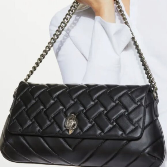 Kurt Geiger London Long Kensington Leather Shoulder Bag - Picture 2 of 11